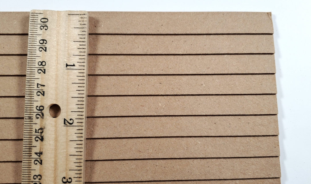 Dollhouse MDF Clapboard Siding Panels 3/8" Lap Wood Paneling x10 Sheets - MiniatureCrush