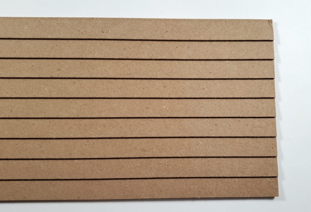 Dollhouse MDF Clapboard Siding Panels 3/8" Lap Wood Paneling x10 Sheets - MiniatureCrush