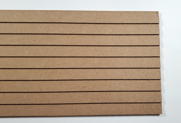 Dollhouse MDF Clapboard Siding Panels 3/8" Lap Wood Paneling x10 Sheets - MiniatureCrush