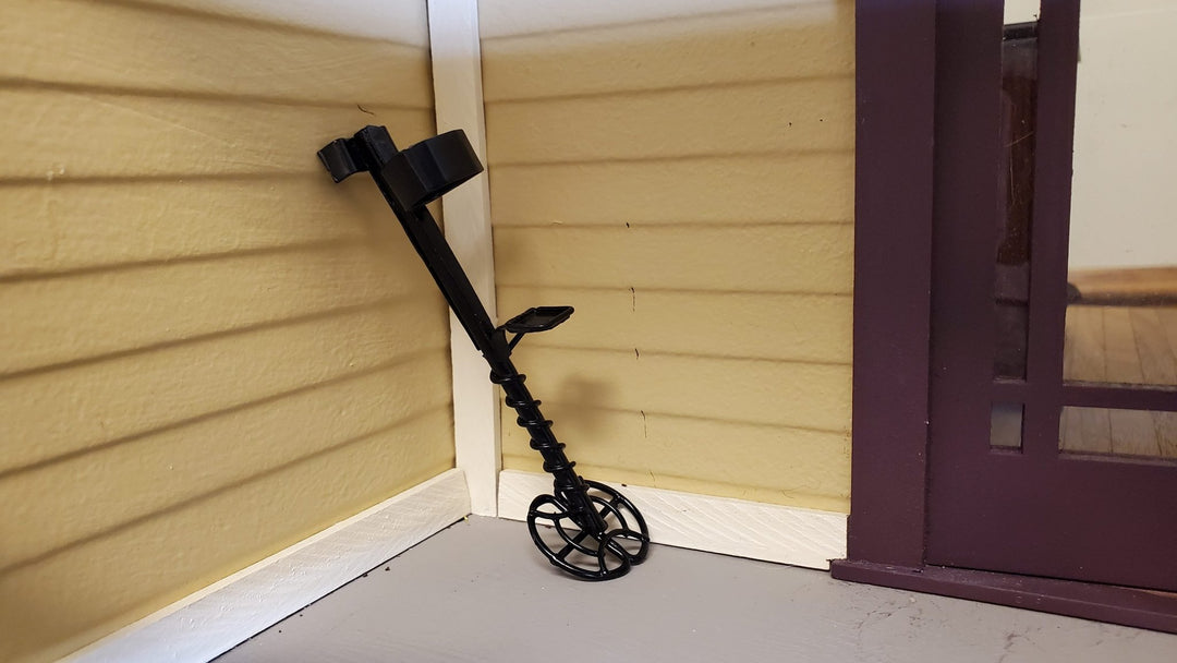 Dollhouse Metal Detector Black 1:12 Scale Miniature Prop Garage - Miniature Crush