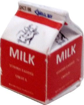 Dollhouse Milk Carton Small 1:12 Scale Miniature Food Drink - MiniatureCrush