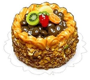 Dollhouse Milk Chocolate Berry Cake 1:12 Scale Miniature Dessert Food - MiniatureCrush