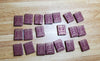 Dollhouse Miniature Book Set x20 Great Poets 1:12 Scale Books (blank inside)