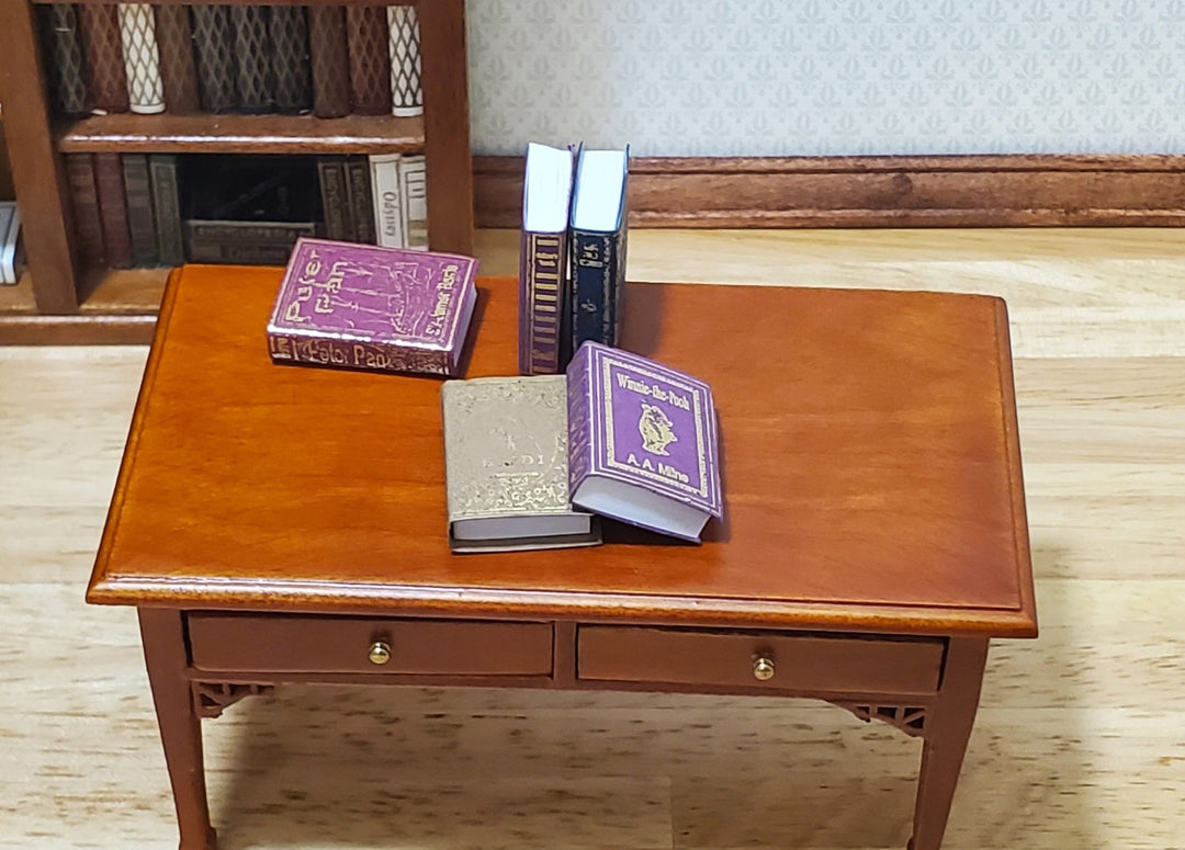 Dollhouse Miniature Book Set x5 Children's Classics 1 1:12 Scale (blank inside) - MiniatureCrush