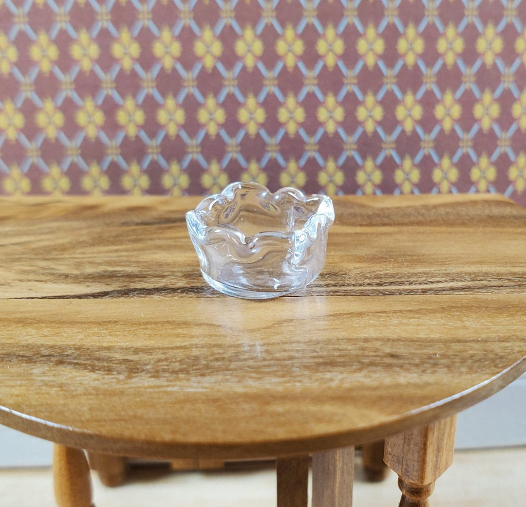 Dollhouse Miniature Clear Glass Square Dish 1:12 Scale Miniature - MiniatureCrush