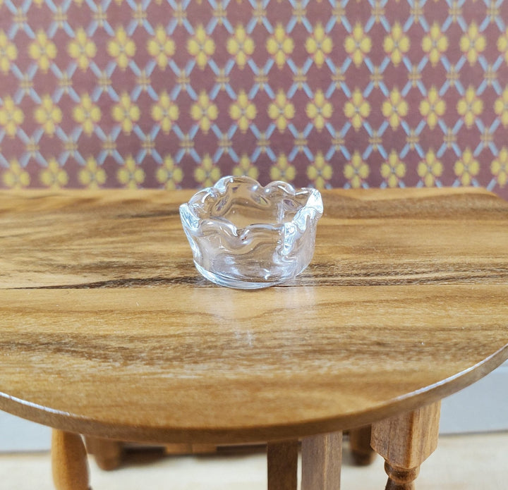 Dollhouse Miniature Clear Glass Square Dish 1:12 Scale Miniature - MiniatureCrush