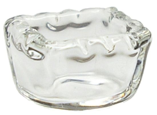 Dollhouse Miniature Clear Glass Square Dish 1:12 Scale Miniature - MiniatureCrush
