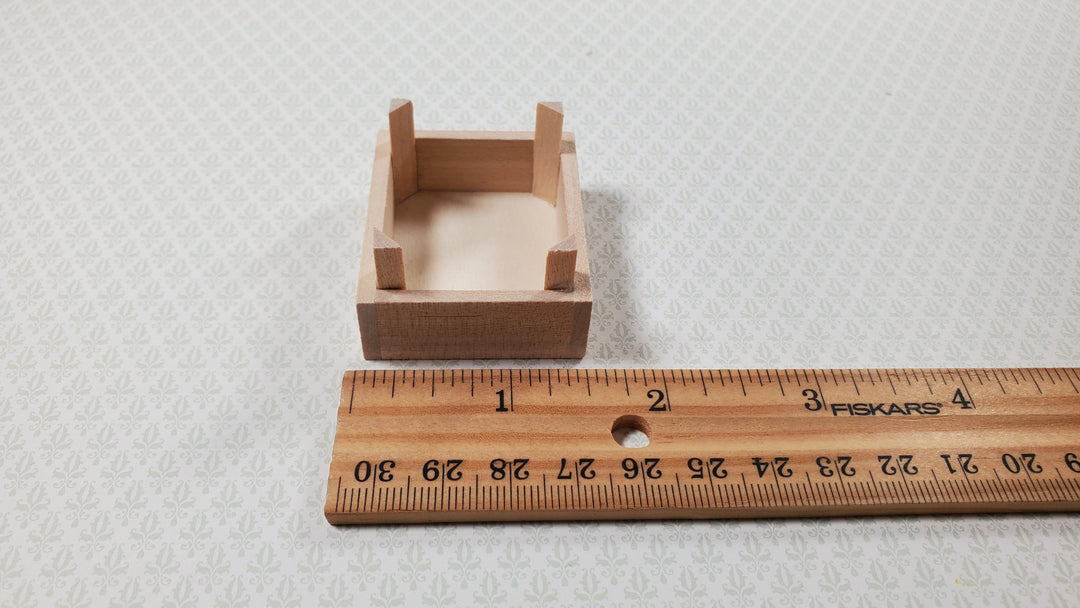 Dollhouse Miniature Fruit or Vegetable Crates x2 Stackable 1:12 Scale Wood - MiniatureCrush