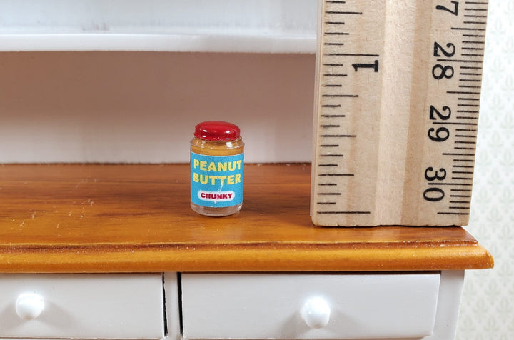 Dollhouse Miniature Peanut Butter Jar Crunchy 1:12 Scale Food Groceries Kitchen - Miniature Crush