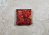 Dollhouse Miniature Pillow Red Christmas Poinsettias Handmade 1:12 Scale 1 1/2
