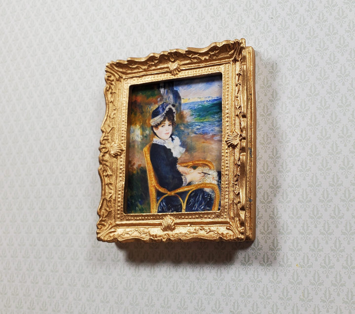 Dollhouse Miniature Renoir By the Seashore Framed Print 1:12 Scale - MiniatureCrush