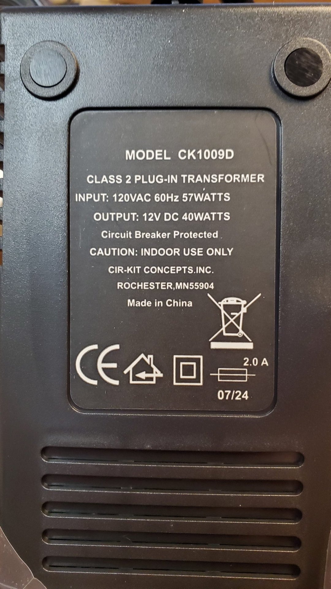 Dollhouse Miniature Transformer Cir - Kit 40 Watt for Wiring 64 Bulb Capacity for Large Houses - MiniatureCrush