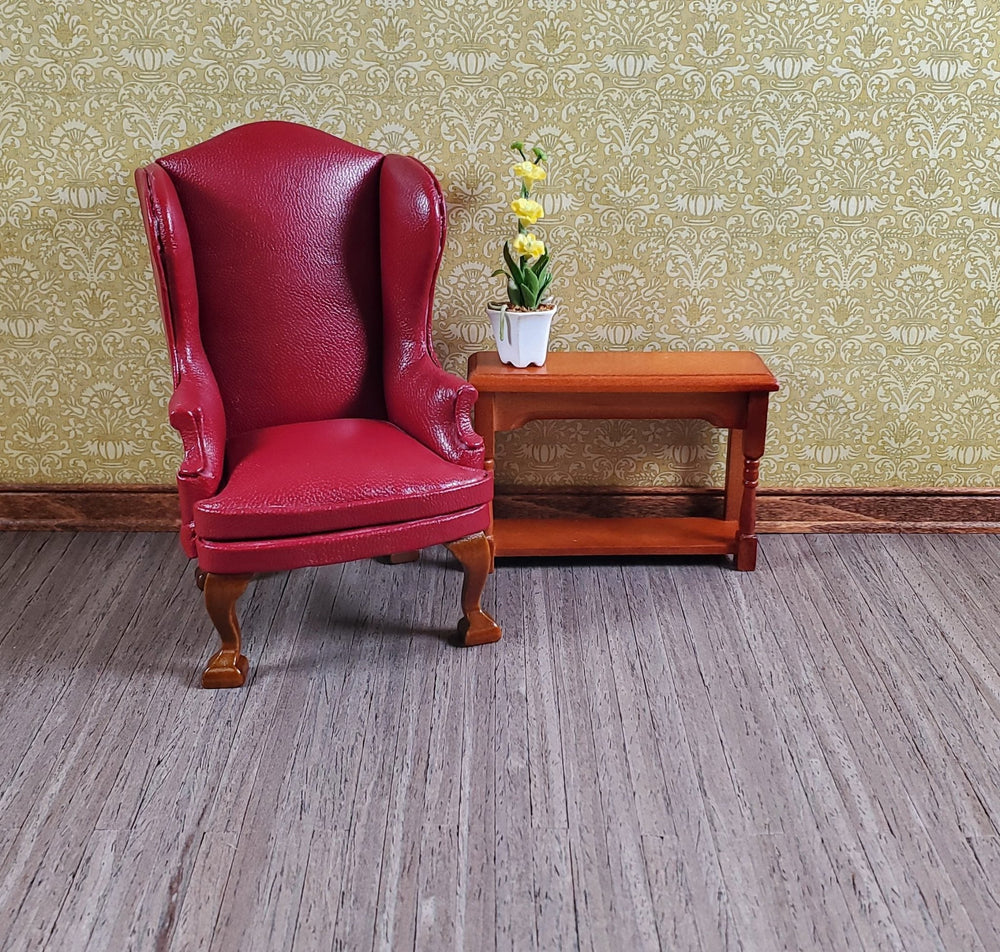 Dollhouse Miniature Wood Flooring Dark Real Wood 1/4" Planks 1:12 Scale 17" x 11" - MiniatureCrush