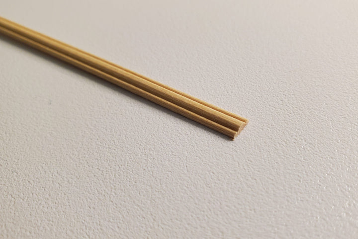 Dollhouse Miniatures Chair Rail Dado Railing 3/16" wide x 18" long 1:12 Scale - MiniatureCrush