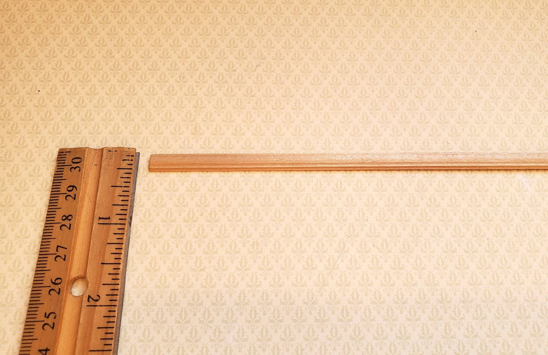 Dollhouse Miniatures Chair Rail or Trim Molding 1/4" wide x 18" long 1:12 Scale - Miniature Crush