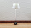 Dollhouse Modern Battery Light Floor Lamp Black Base 1:12 Scale Houseworks 2380