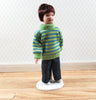 Dollhouse Modern Boy Son Doll Porcelain Semi-Poseable 1:12 Scale Miniature
