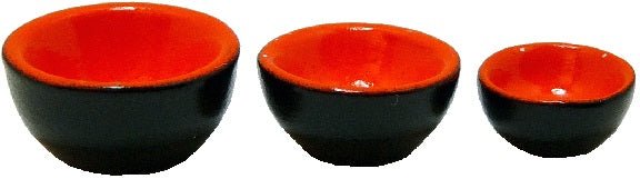 Dollhouse Nesting Mixing Bowls Halloween Set of 3 1:12 Scale Miniatures - MiniatureCrush