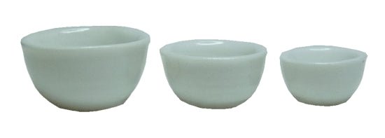 Dollhouse Nesting Mixing Bowls White Set of 3 1:12 Scale Miniature Dishes - MiniatureCrush