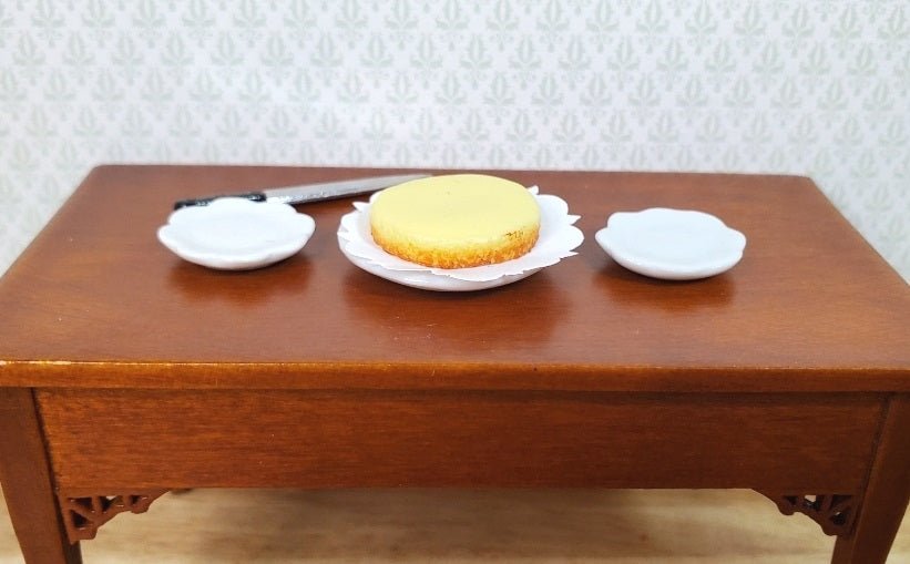 Dollhouse New York Style Cheesecake 1:12 Scale Miniature Food Dessert Bakery - MiniatureCrush