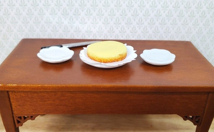 Dollhouse New York Style Cheesecake 1:12 Scale Miniature Food Dessert Bakery - MiniatureCrush
