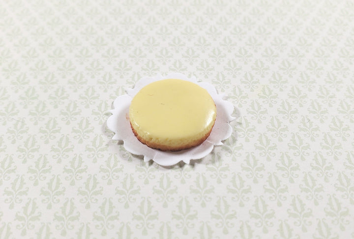 Dollhouse New York Style Cheesecake 1:12 Scale Miniature Food Dessert Bakery - MiniatureCrush