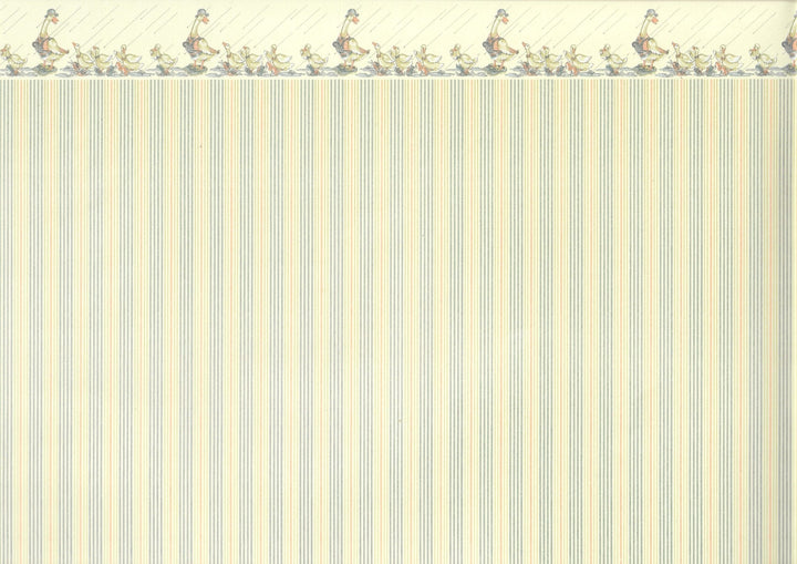Dollhouse Nursery Wallpaper 3 Sheets "Dapper Ducks" MiniGraphics 1:12 Scale Miniature - Miniature Crush