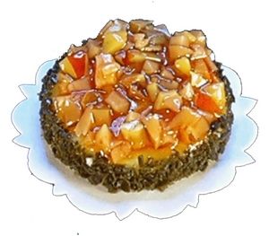 Dollhouse Nutty White Chocolate Cheesecake 1:12 Scale Miniature Dessert Bakery - MiniatureCrush