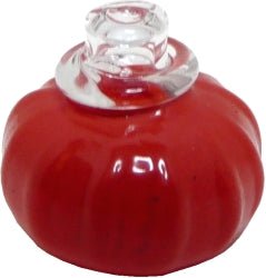 Dollhouse Orange Glass Jar with Lid 1:12 Scale Miniature Decoration - MiniatureCrush