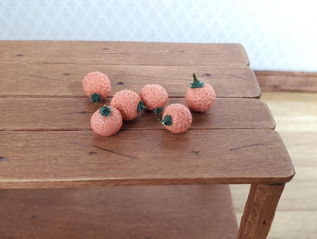 Dollhouse Oranges Set of 6 1:12 Scale Miniature Kitchen Food Groceries Market - MiniatureCrush