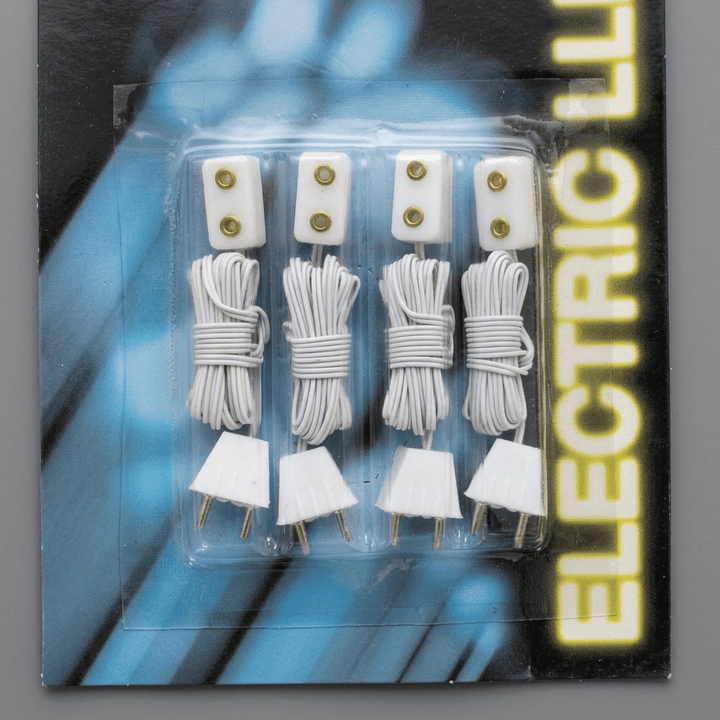 Dollhouse Outlet with Plug x4 Extension Cords for 1:12 Scale Miniature Lighting - MiniatureCrush