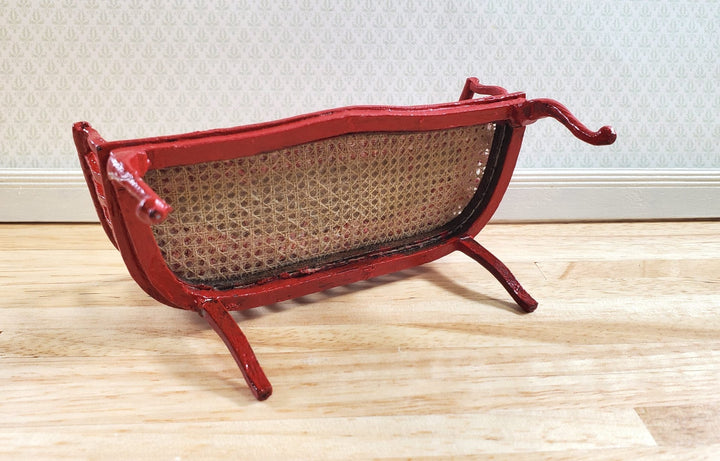 Dollhouse Padded Bench Handmade Estate Piece 1:12 Scale Miniature Furniture - MiniatureCrush