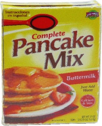 Dollhouse Pancake Mix Box 1:12 Scale Miniature Food Kitchen - MiniatureCrush