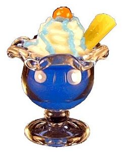Dollhouse Parfait Sundae Blueberry 1:12 Scale Miniature Food Kitchen Dessert - MiniatureCrush