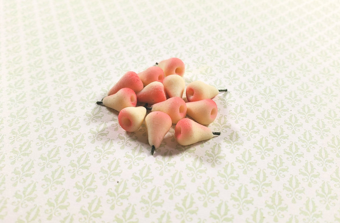Dollhouse Pear Set of 12 1:12 Scale Miniature Dessert Food Kitchen Grocery - MiniatureCrush