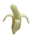 Dollhouse Peeled Banana 1:12 Scale Miniature Food Kitchen Groceries - MiniatureCrush