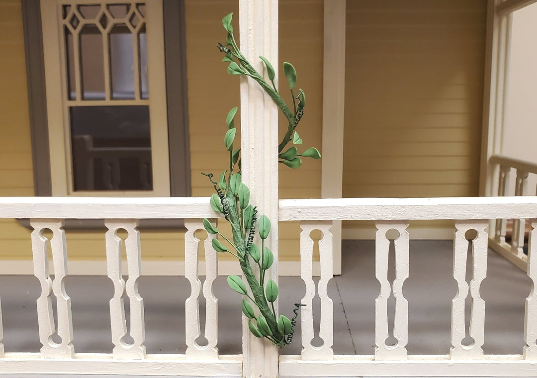 Dollhouse Philodendron Vine 8 Inches Long 1:12 Scale Miniature Garden Plants - MiniatureCrush