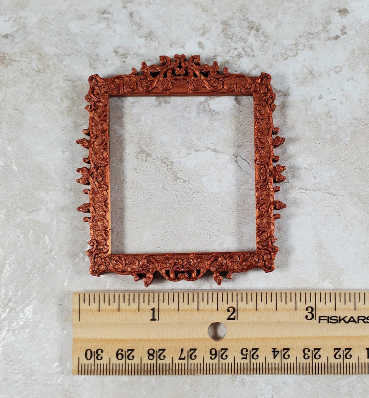 Dollhouse Picture Frame Copper Color Victorian Style 1:12 Scale Miniature MC220 - Miniature Crush
