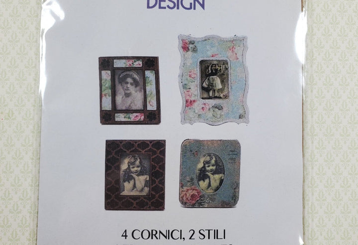 Dollhouse Picture Frame Kit A DIY 1:12 Scale Miniature Cut from Walnut - MiniatureCrush