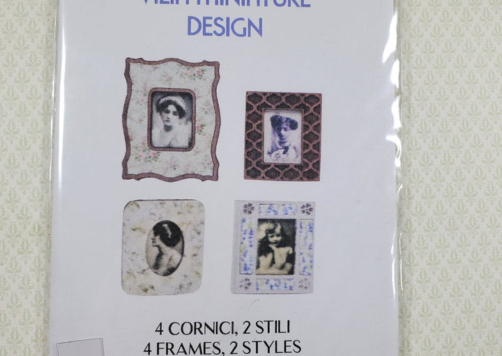 Dollhouse Picture Frame Kit B DIY 1:12 Scale Miniature Cut from Walnut - MiniatureCrush