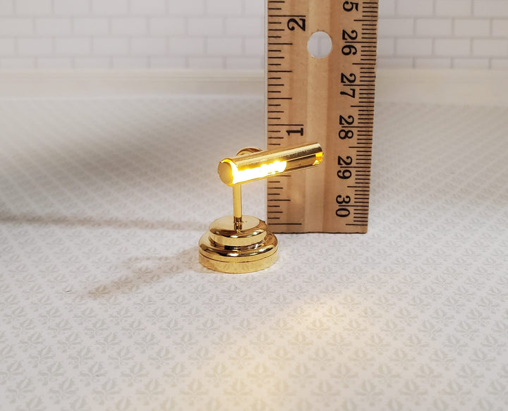 Dollhouse Picture Light or Piano Lamp Battery Operated 1:12 Miniature - Miniature Crush