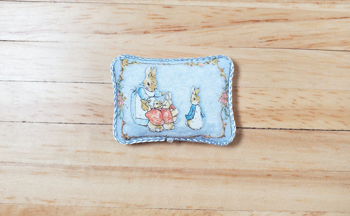 Dollhouse Pillow Peter Rabbit Beatrix Potter Handmade 1:12 Scale Miniature - MiniatureCrush