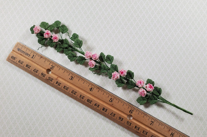 Dollhouse Pink Tropical Flowering Vine 1:12 Scale Miniature Garden Plants - MiniatureCrush