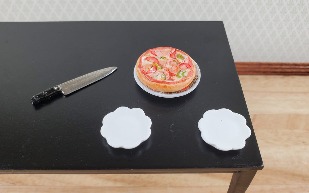 Dollhouse Pizza Canadian Bacon with Veggies 1:12 Scale Miniature Food - MiniatureCrush