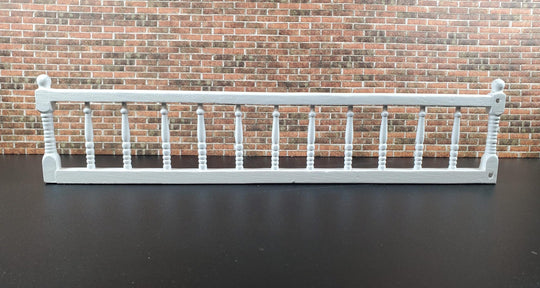 Miniature Racetrack Railing Dollhouse Porch Deck Railing Unpainted or White 1:12 Scale Miniature ...