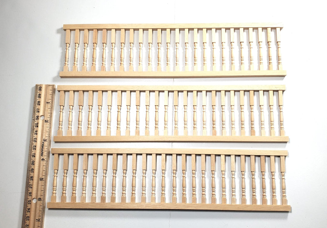 Dollhouse Porch Railing x3 Pieces Widow's Walk 1:12 Scale Houseworks 53032 - MiniatureCrush