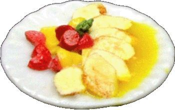 Dollhouse Pork Medallion Plate 1:12 Scale Miniature Food Kitchen - MiniatureCrush