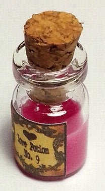 Dollhouse Potion Jar Love Potion No 9 1:12 Scale Dollhouse - MiniatureCrush