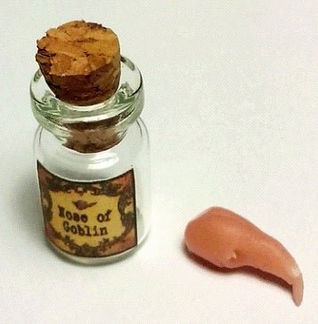 Dollhouse Potion Jar Nose of Goblin 1:12 Scale Dollhouse - MiniatureCrush