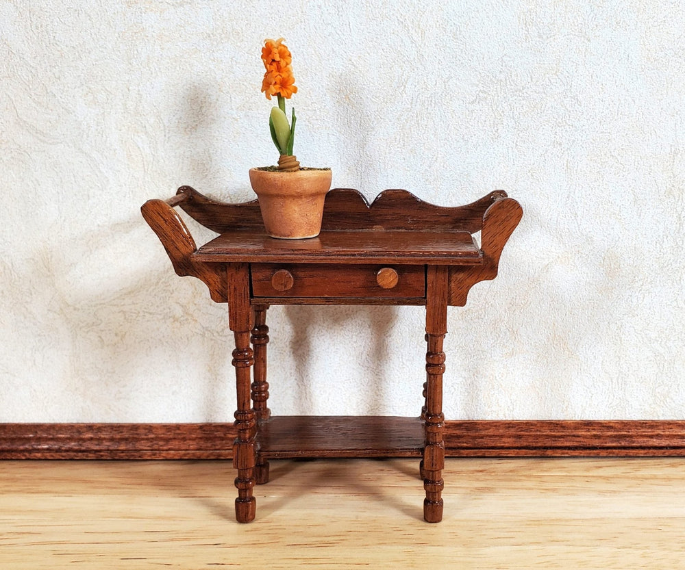 Dollhouse Potted Hyacinth Orange Flowering Plant in a Pot 1:12 Scale Miniature - MiniatureCrush